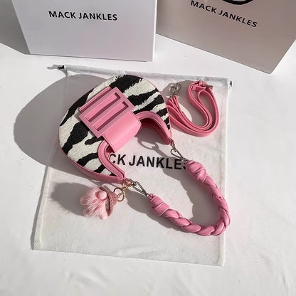 Niche Zebra Pattern Pony  Handbag pb