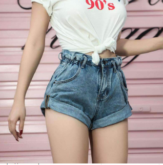 High-Waisted Wide-Leg Denim Shorts for Casual Style