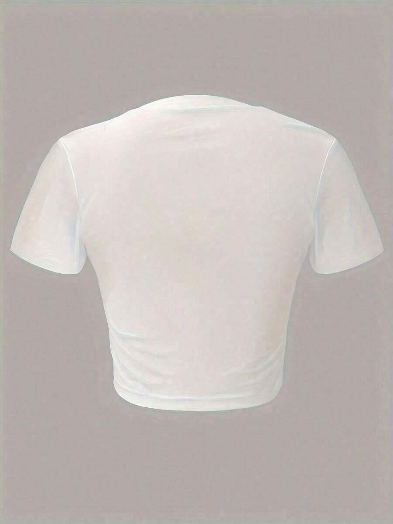 White Short-sleeved Shirt with Red REALLY HER