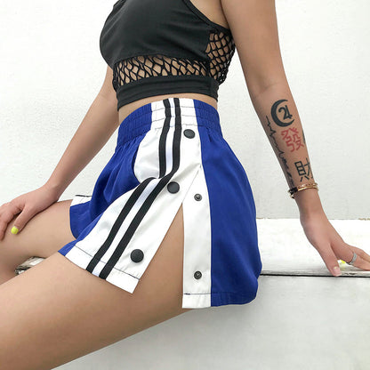 Women's Summer Wide-Leg Shorts with Side Slits
