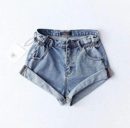 High-Waisted Wide-Leg Denim Shorts for Casual Style