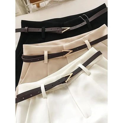 2023 Summer Women's High-Waisted Wide-Leg Shorts