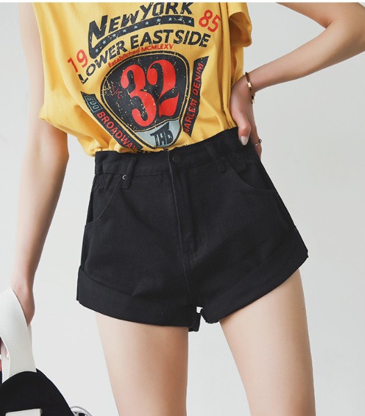 High-Waisted Wide-Leg Denim Shorts for Casual Style