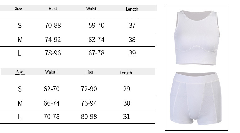 Fashionable Women's Sports Vest and Shorts Set